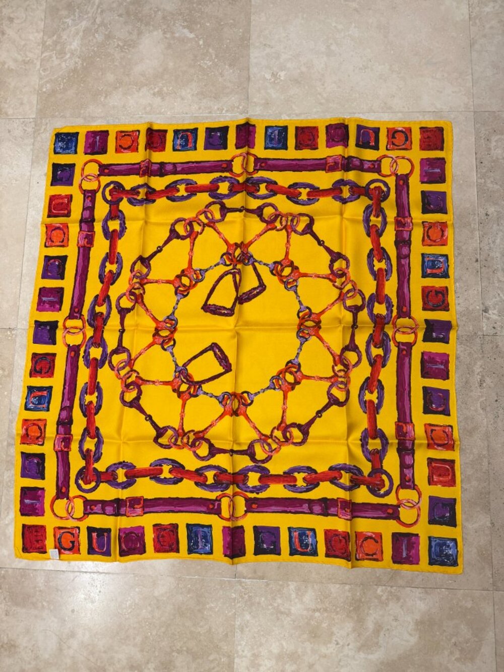 NEW GUCCI Silk Scarf